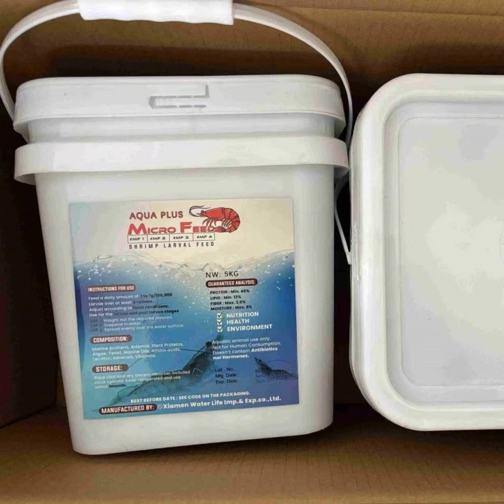 Micro pellet feed for shrimp larvae Micro pellet feed for shrimp larvae