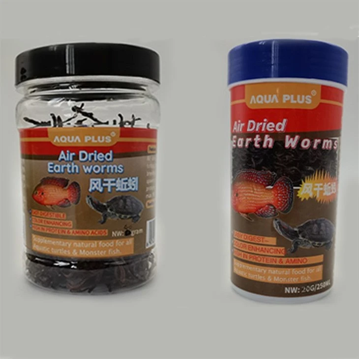 Air Dried Earthworm fish food